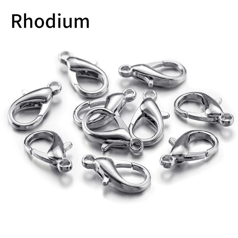 100pcs Zinc Alloy Lobster Clasps For Bracelets Necklaces Connections Accessories For Jewelry Making DIY Components Wholesale