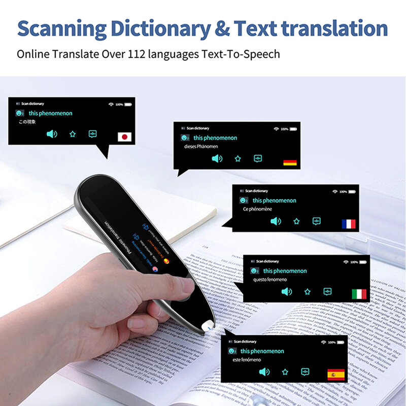 Smart Voice Scan traduttore penna traduzione Offline multifunzione traduttore di lingue in tempo reale viaggi d'affari all'estero