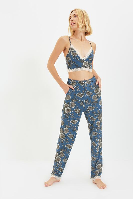 Trendformação conjunto de pijamas de malha personalizado