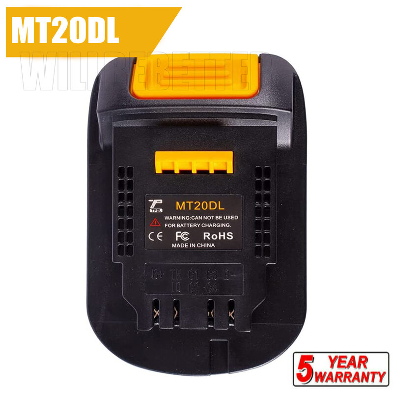 Adaptador de bateria mtpara makita 18v, ferramentas para makita, switch 18v, 20v, makita, battery, battery
