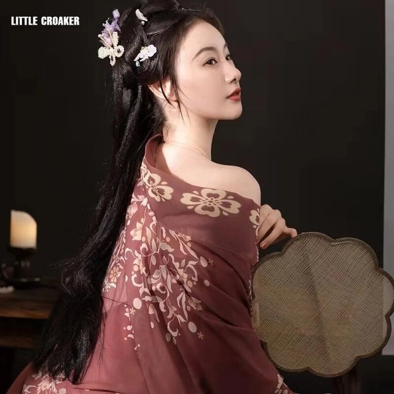 Halloween Kostum Putri Cina Wanita Elegan Tang Suit Gaun Cina untuk Wanita Hanfu Tradisional Kleidung Fantasia Cosplay