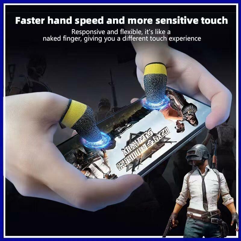 Touch Screen Gloves Finger Cots Ultra-thin Silver Fiber Breathable Sweat-Proof Finger Cover Chicken-eating Gaming Finger Gloves