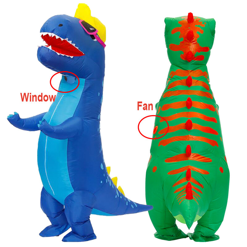 Disfraz de dinosaurio inflable para adultos, traje de fiesta de Anime, t-rex, para Halloween, Purim, juego de rol, Disfraz de Carnaval