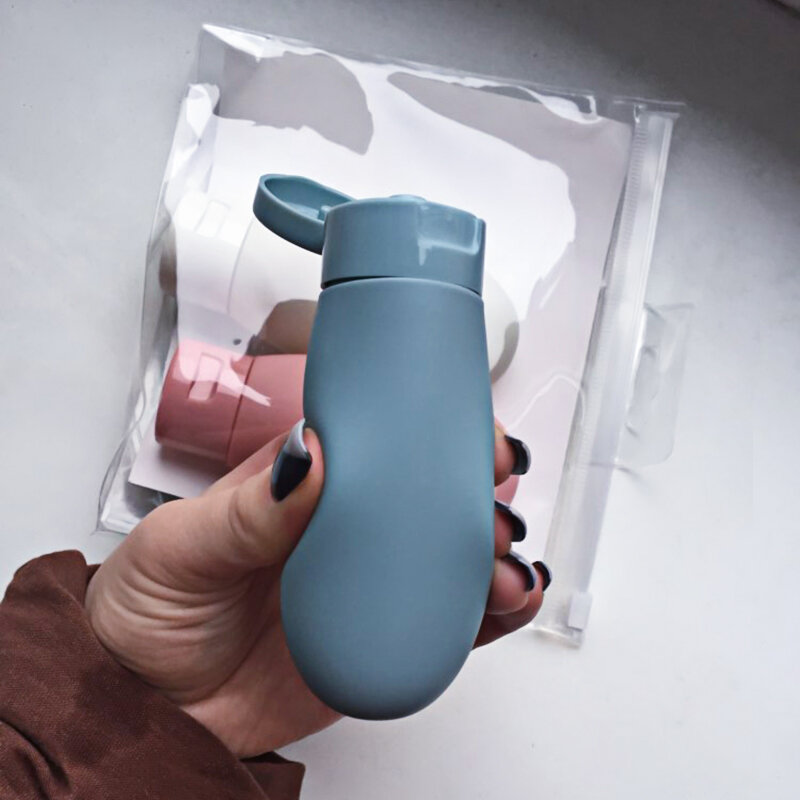 3/1 stücke Reise Nachfüllbare Flasche Kit Tragbare Essenz Lotion Shampoo Dusche Gel 60ml Container Sub-flasche