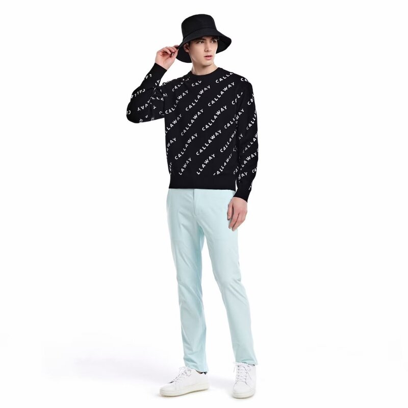"Desain tren: pullover pria desain huruf unik, mode Avant-kapan, sweter rajut serbaguna Kelas Atas!"