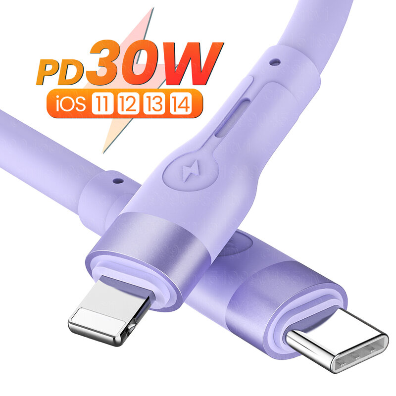 PD 30W Schnelle Lade USB Kabel Für iPhone 14 13 12 11 Pro Max USB Typ C zu 8-Pin Kabel Für iPhone USB Daten Draht Ladegerät Kabel