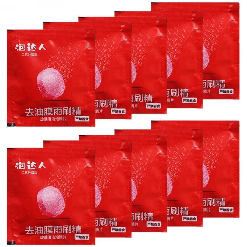 Automotive Glass Water Effervescent Tablets All-purpose Wiper Solid Wiper Ultra-concentrate For Deconfouling Vehicles And Home