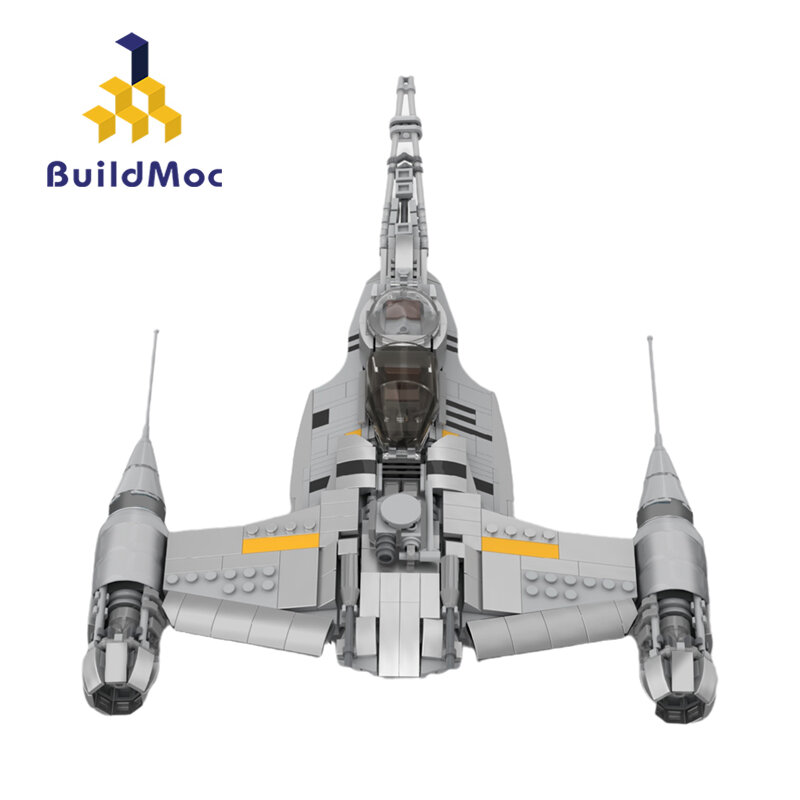 MOC الفضاء الحرب N-1 مقاتلة بنة عدة طائرة دورية الحرفية سفينة الفضاء ل Naboo الطوب نموذج لتقوم بها بنفسك طفل لعبة هدية عيد ميلاد