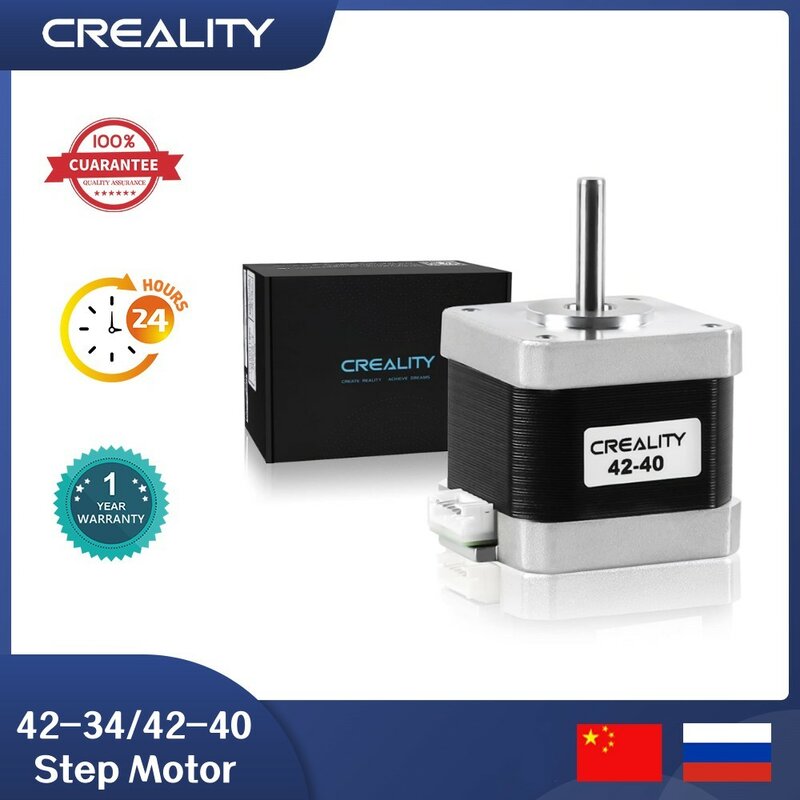 Creality-Stepper Motor para Impressora 3D, High Step, Precisão, Baixo Ruído, X, Y, Eixo Z, Ender 3, Ender-3, V2, CR-6 SE, 42-34-40, Original