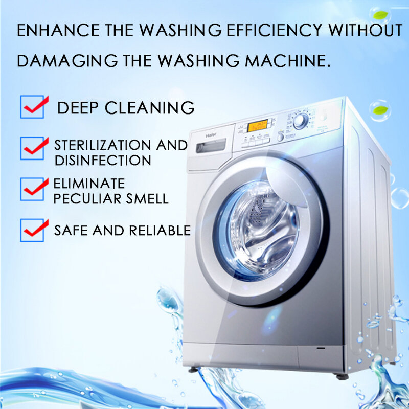 5/10/20/30 PCS Washing Machine Cleaner Effervescent Tablet Remove Stains Detergent Deep Cleaning Washer Deodorant