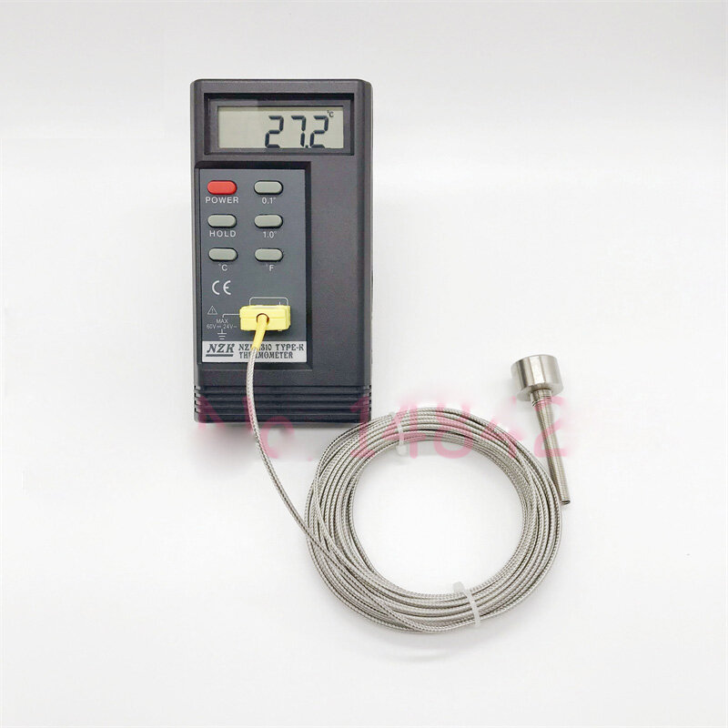 Magnetisches Thermo element Typ k 0 ~ 450 °c Hand oberflächen temperatur sensor Ø 20mm abgeschirmtes Kabel 1-6m mit Miniatur stecker
