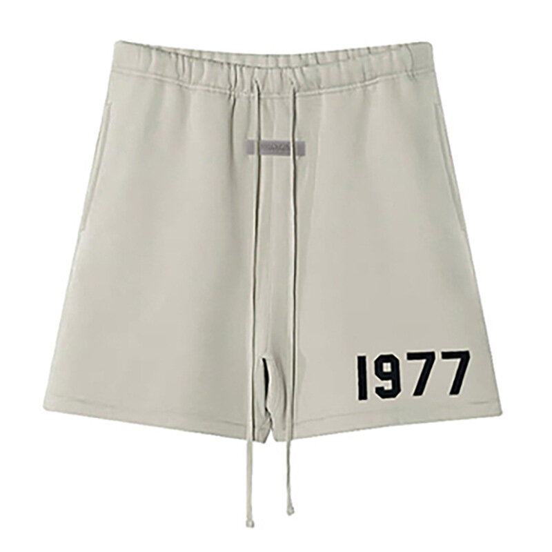 2022 summer new men's shorts streetwear outdoor men's and women's casual five-point pants cotton print number 1977 shorts