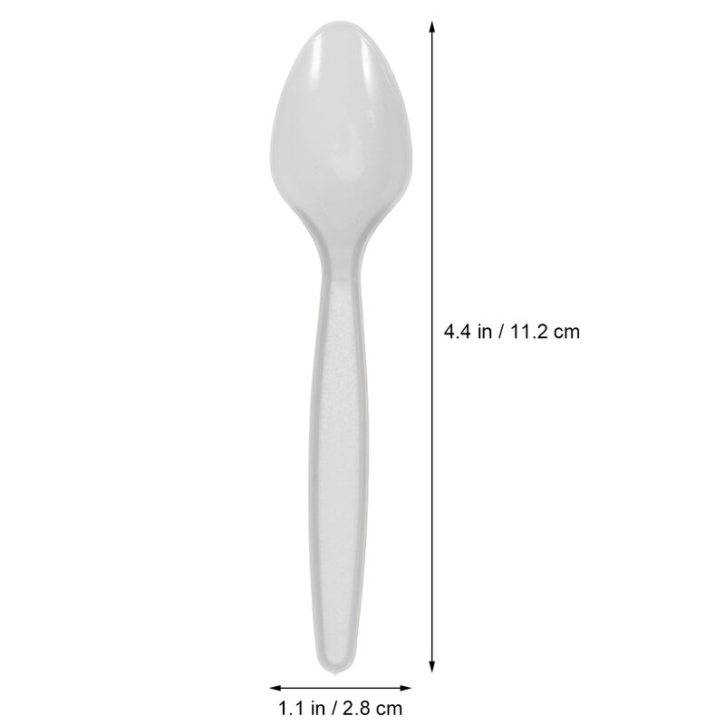 60 pezzi cucchiai di plastica utensili usa e getta posate trasparenti cucchiai monouso per alimenti in plastica gelato Scoop forniture per feste