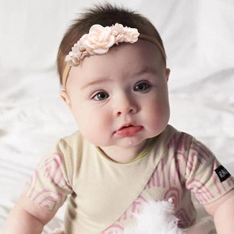 Bandana do bebê cabeça de flor envoltório macio infantil turbante traceless criança hairband foto adereços acessórios para o cabelo do bebê