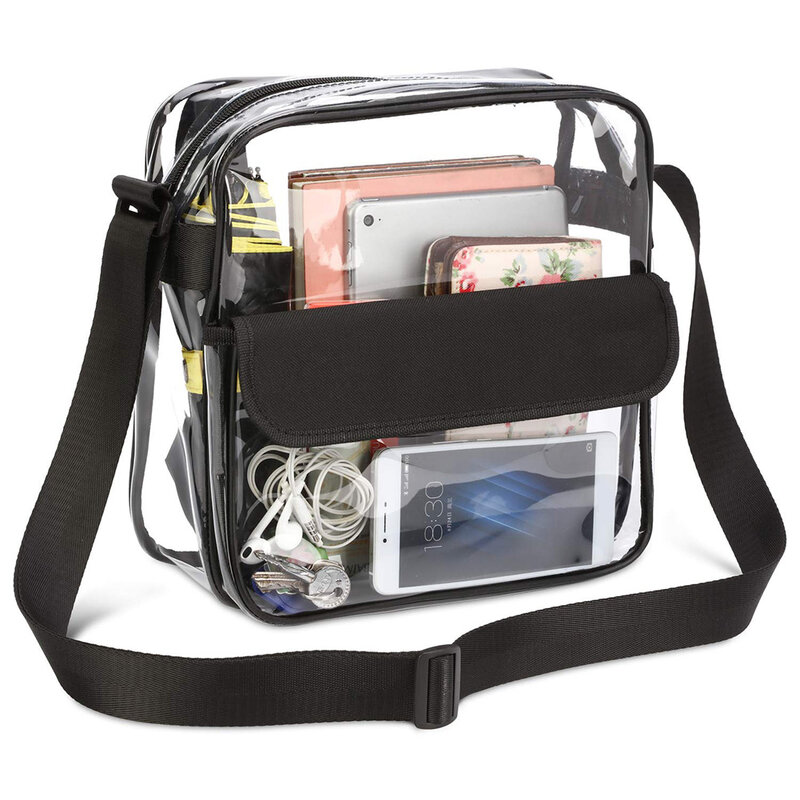 Прозрачная сумка через плечо для мужчин и женщин, повседневные пляжные дорожные регулируемые мессенджеры для телефона, дизайнерские дамские сумочки