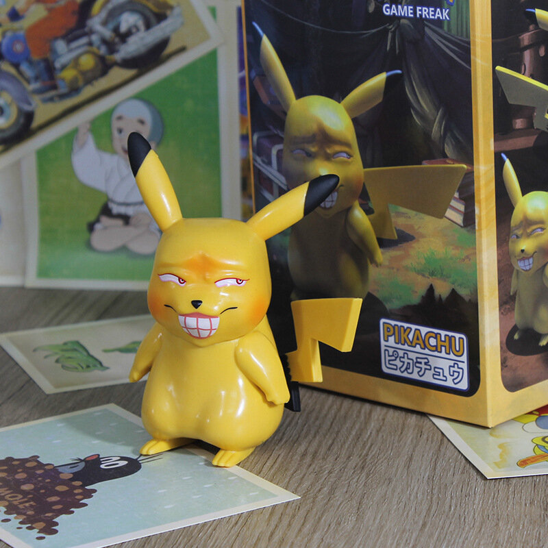 Nowy Pokemon Doll Gk Pikachu Bulbasaur Gengar Psyduck Squirtle kieszonkowy potwór figurka zabawne miny zabawki modele dzieci prezent