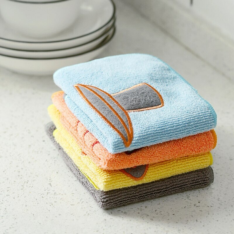 Xiaomi youpin microfibra absorvente pano hangable à prova de óleo descontaminação pano cozinha limpeza prato toalha de mão engrossado