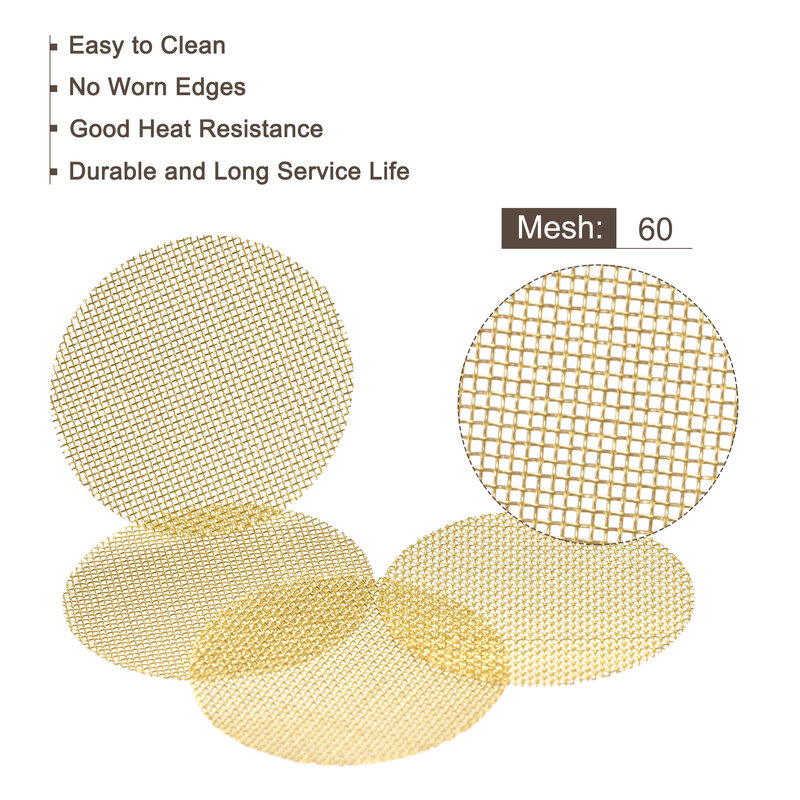 30pcs 12.7mm Diameter Pipe Screen Brass Screens Multifunctional Smoking Accessories for Pipe Filter