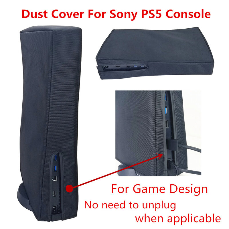 Funda protectora antiarañazos para consola PS5, cubierta protectora duradera de tela impermeable, carcasa exterior a prueba de polvo, oferta
