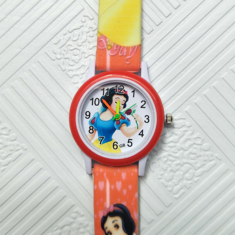 아름다운 백설공주 공주 창의적인 어린이 시계 학생 소녀 시계 어린이 시계 방수 캐주얼 석영 손목 시계