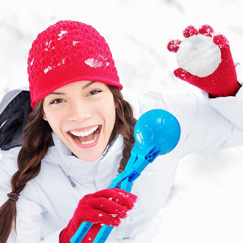 4 Stuks Sneeuwbal Maker Speelgoed Sneeuw Speelgoed Kit Sneeuwbal Maker Clip Sferische Eend Sneeuwpop Hart Sneeuwbal Maker Sneeuw Bal Clip