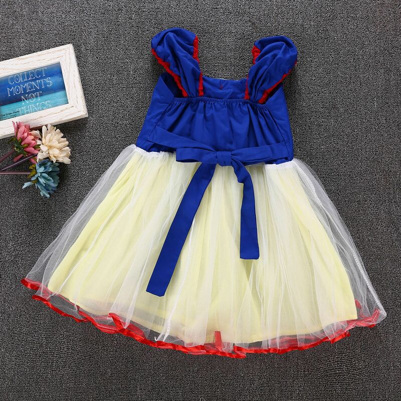 Baby Girls Cosplay Snow White  Princess Dress Birthday Costume Halloween Children Christmas New Year Party Clothes
