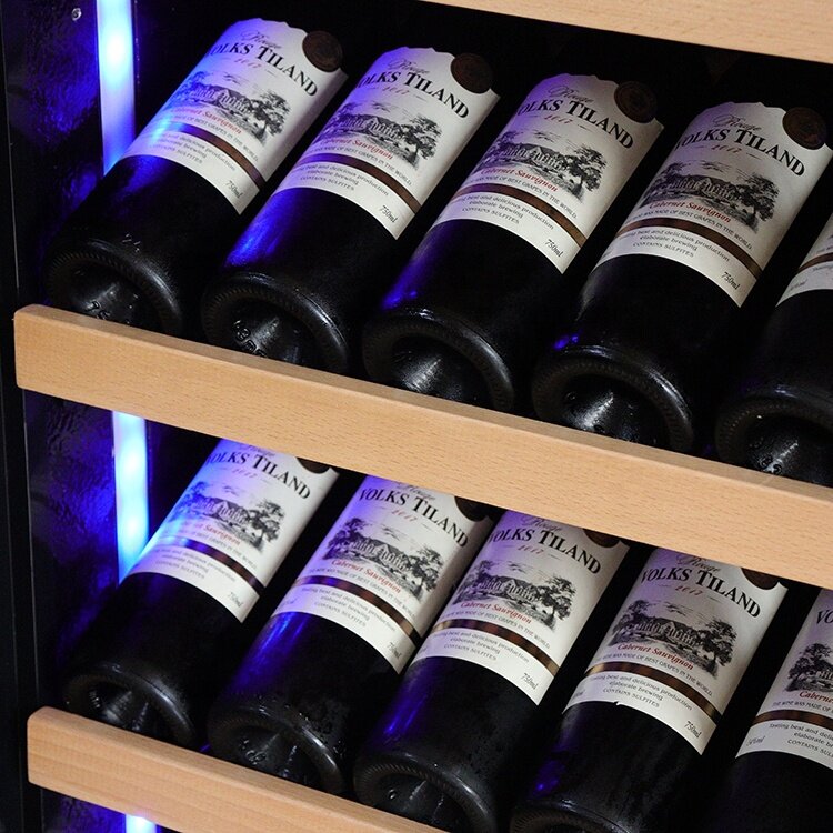 Venda o melhor refrigerador de vinho comercial de luxo 162 garrafas de vinho de grande capacidade