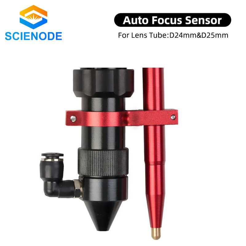 Scienode-Sensor de enfoque automático, Sensor de enfoque automático de eje Z para máquina cortadora de grabado láser CO2 motorizada, arriba y abajo