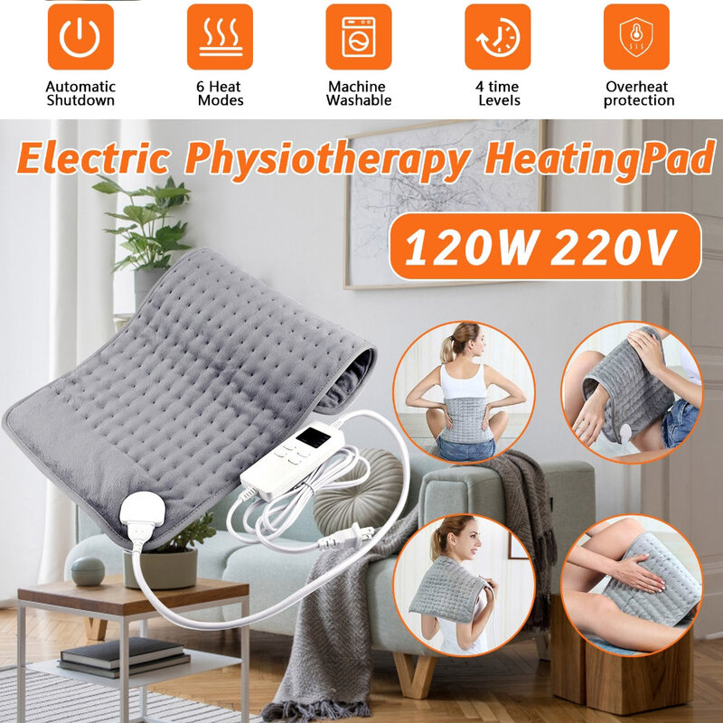 Almohadilla de calefacción eléctrica USB para pies, calentador de calor para Período de calambres, alivio del dolor de espalda, calentador de invierno, 76x40cm, 220V