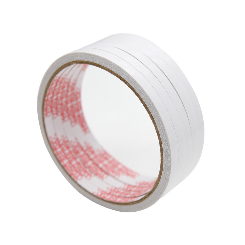 5 Rolls Double-sided Tape 8m Length 0.8cm Width Strong Adhesive Ultra-thin High Quality Tape Office School Supplies Stationary