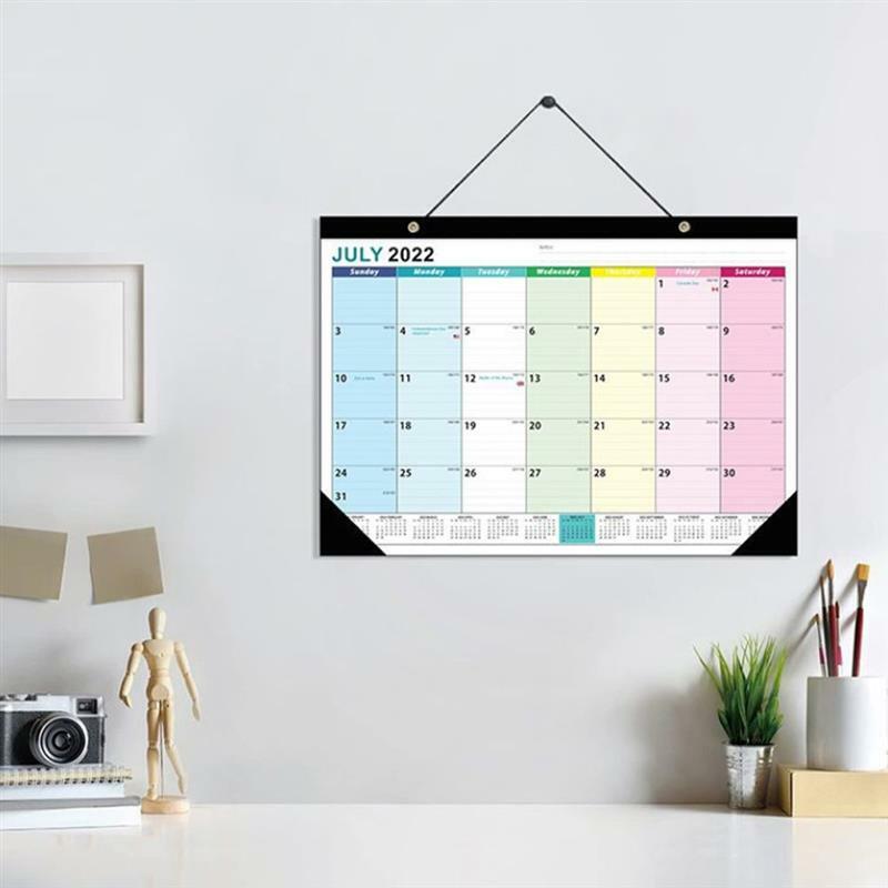 Календарь Настенный ежемесячный 2023, подвесной планировщик, июнь 2024 года, офисный график, бумага для Года, академическое вертикальное планирование, блокнот, календарь