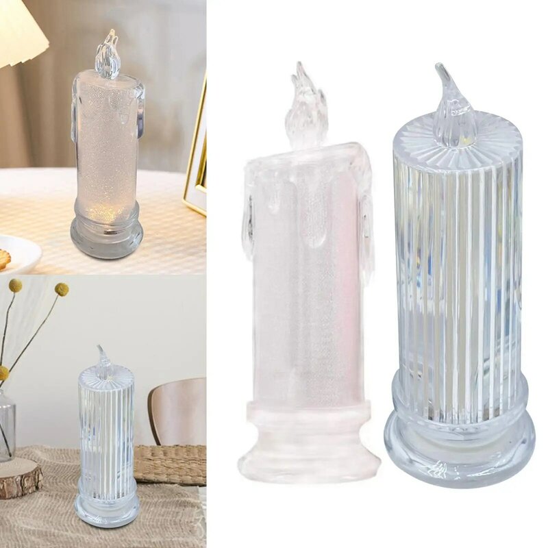 LED Electronic Night Light Romantic Creative Flameless Decorative Lamp for