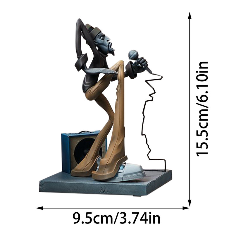 Figura de resina de los elementos del Hip Hop, estatua de artista, DJ Break Dance, escultura, decoración del hogar, adorno de escritorio, 2022