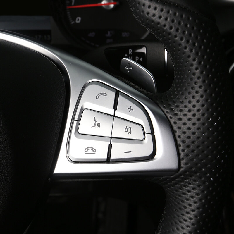 Car Door Audio Speaker Gearshift Panel Door Armrest Cover Trim Sticker for Mercedes Benz A Class W176 GLA X156 CLA Accessories