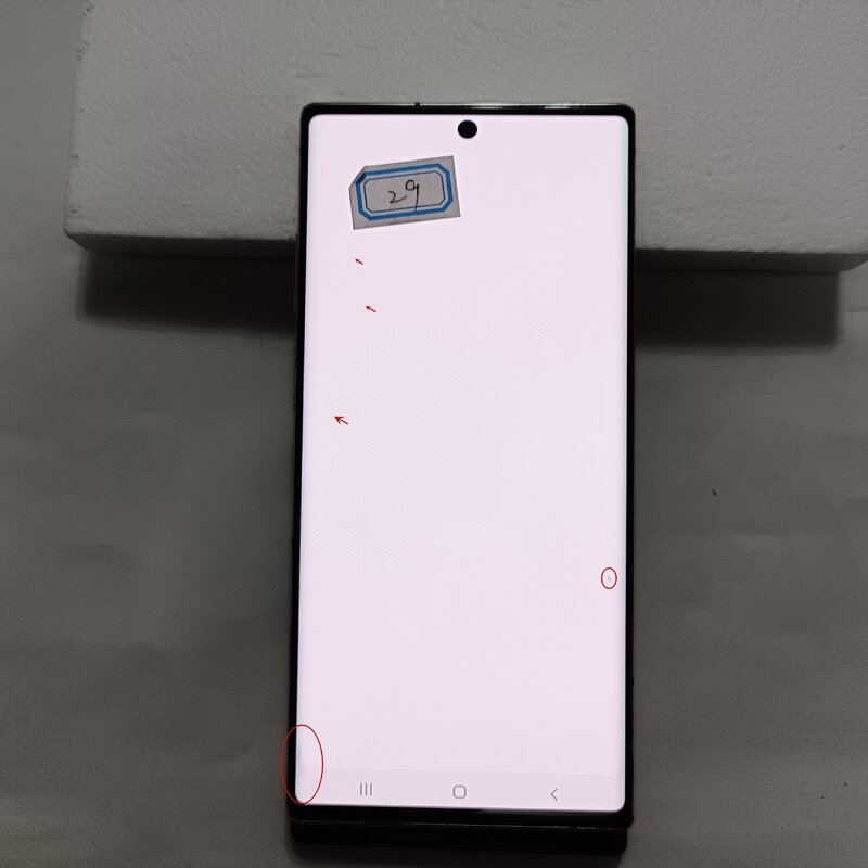 Layar asli LCD Samsung Galaxy Note 10 Plus, layar sentuh 5G dengan bingkai 6.8 inci Note10 + SM-N975F N975N N975U