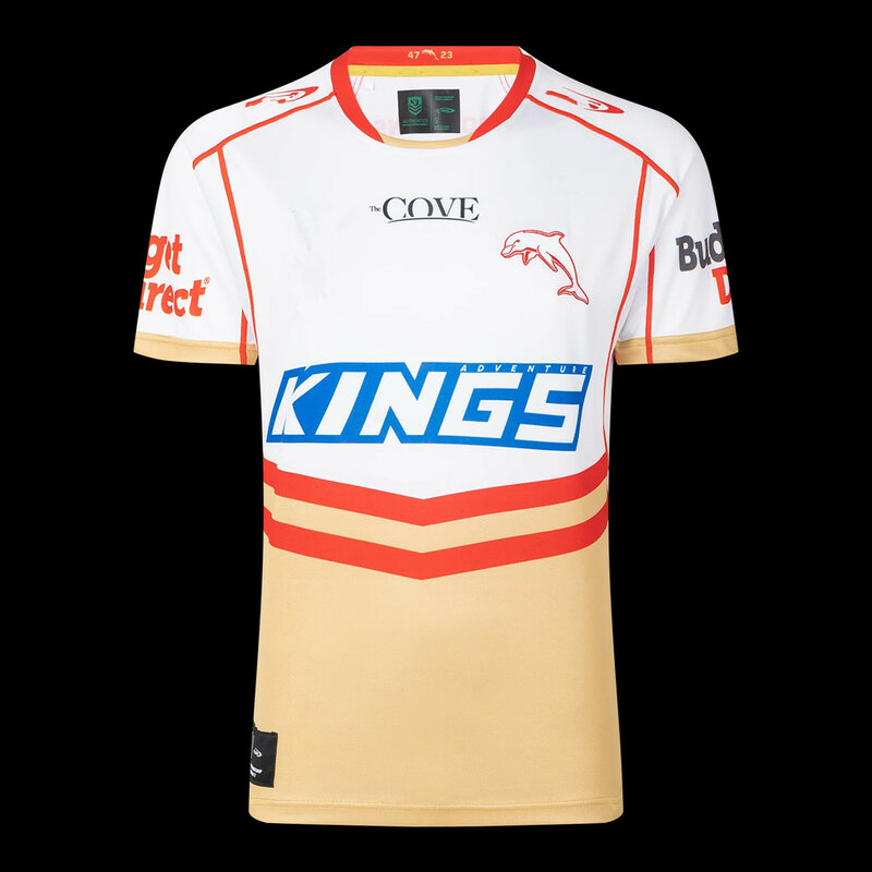 Camiseta de rugby para niños y adultos, camisa de rugby con nombre personalizado y número, con diseño de delfines indios ANZAC, para uso en casa y fuera de la herencia, 2023 y 2024