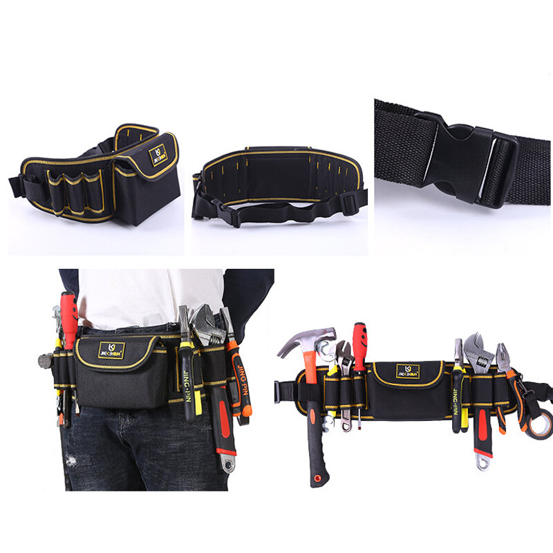 Multi-função pacote de cintura ferramenta de reparo saco de armazenamento oxford pano ferramenta de ferragem bolso chave alicate saco de armazenamento organizador cintura