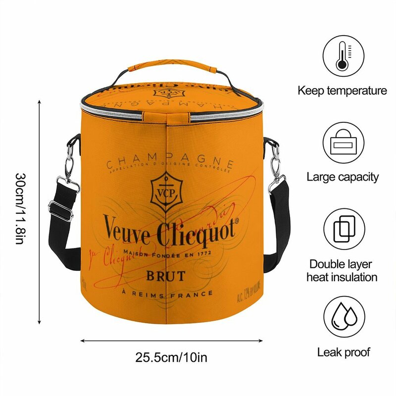 Moda champagne imprimir novo acampamento saco de gelo mochila customizável refrigerador