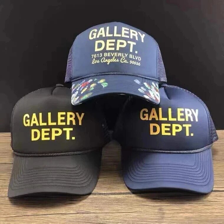 갤러리 야구 모자, 거리 그래피티 메쉬 트럭 운전사 모자, 캐주얼 글자 모자, 남녀 같은 태양 모자