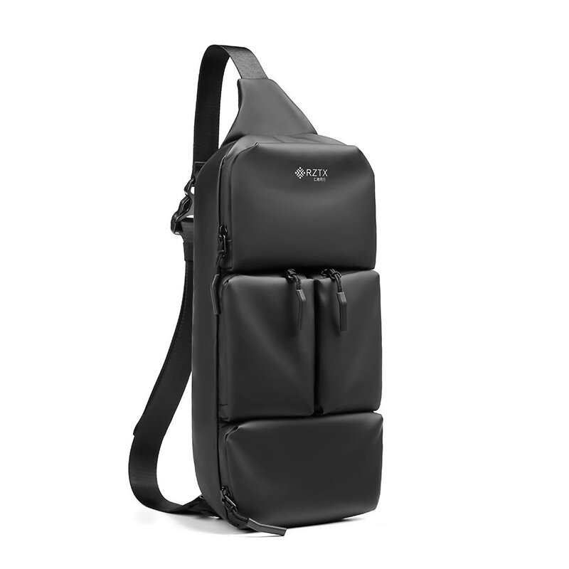 TANGCOOL Fashion Designer Chest Bag Waterproof USB 9.7 iPad Male Crossbody Bag Multifunctional Outdoor Travel Sling Waist Bag