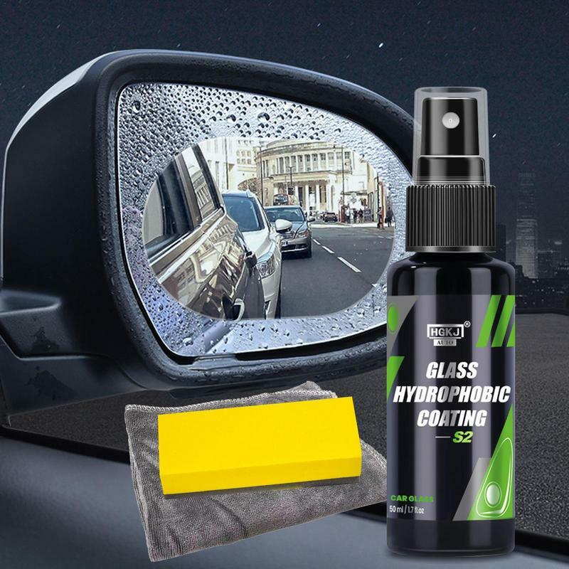 Agente de lluvia automático para el cristal del coche, agente de revestimiento antivaho impermeable, aerosol antiniebla para el espejo retrovisor y el parabrisas, previene