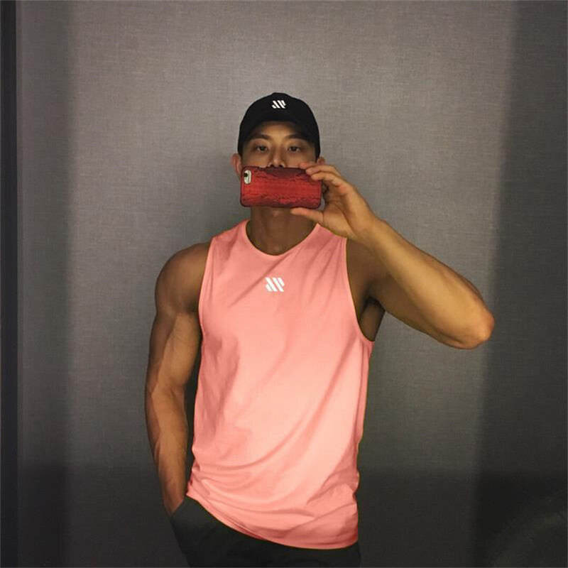Mannen Zomer Gym Shirt Straat Hoge Kwaliteit Mouwloze T-shirts Voor Mannen Tank Tops Workout Fitness Singlets Sport Vest Kleding
