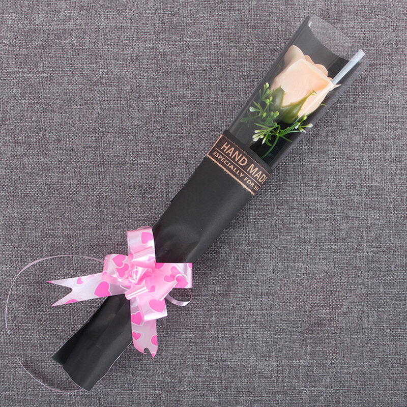 1pc sabão rosa buquê dia dos namorados presente segurando flores de rosa artificiais para namorada amante casamento casa decorações do quarto
