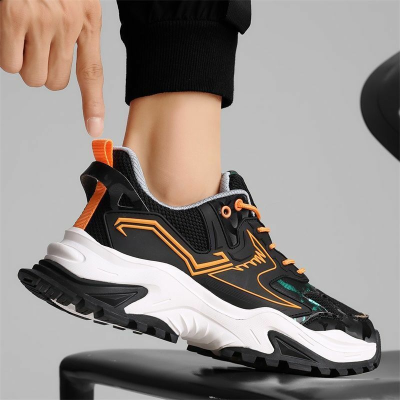 Men's Mesh Breathable Sports Shoes 2023 Fashion Trend Outdoor Fried Street Running Shoes Non-slip Wear-resistant Casual Sneakers
