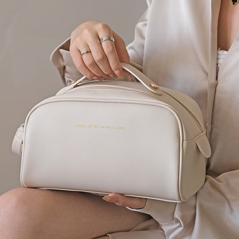 2023 nuova borsa per il trucco grande borsa per cosmetici in pelle per le donne Kit da toilette borse custodia per il trucco custodia per cosmetici da viaggio per donna