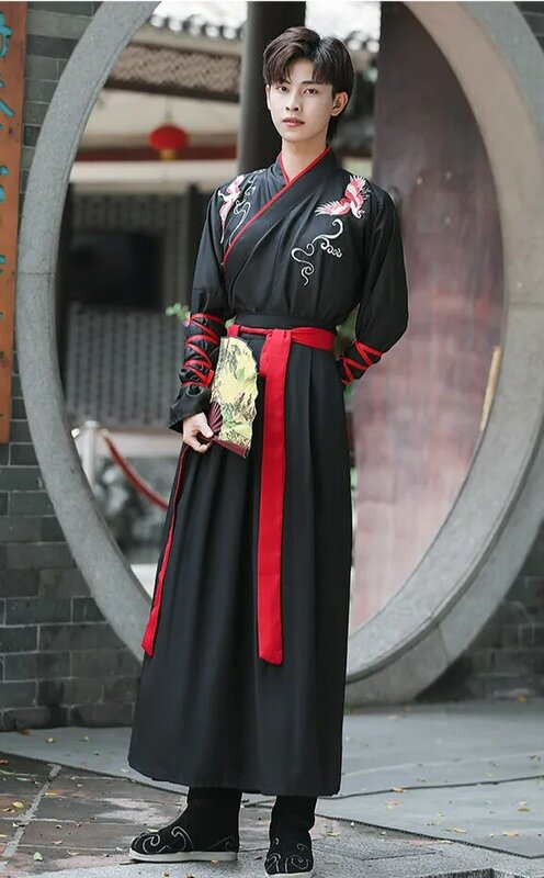 Tang-dynastie Alte Kostüme Hanfu Kleid Chinese Folk Dance Swordsman Kleidung Traditionelle Fee Chinesische Uniform Cosplay