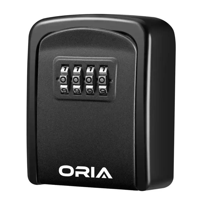 ORIA-암호 키 박스 장식 키 코드 박스, 벽 장착 암호 상자, 야외 키 안전 잠금 상자