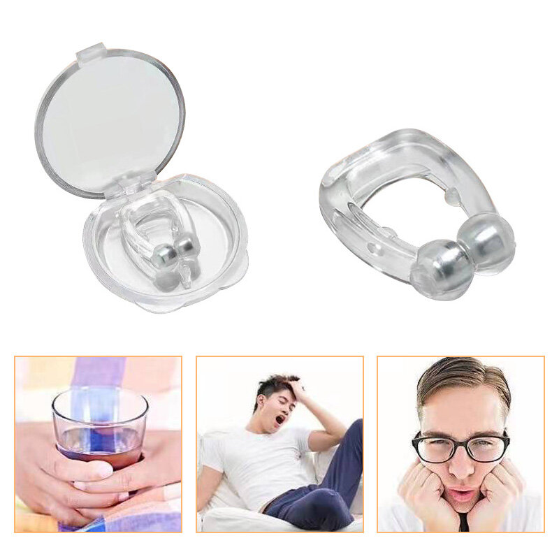 Clip per naso Anti-russamento portatile dilatatori nasali tappo per russare dispositivo per la congestione del naso dispositivo per respirare l'attrezzatura per il sonno di facile manutenzione