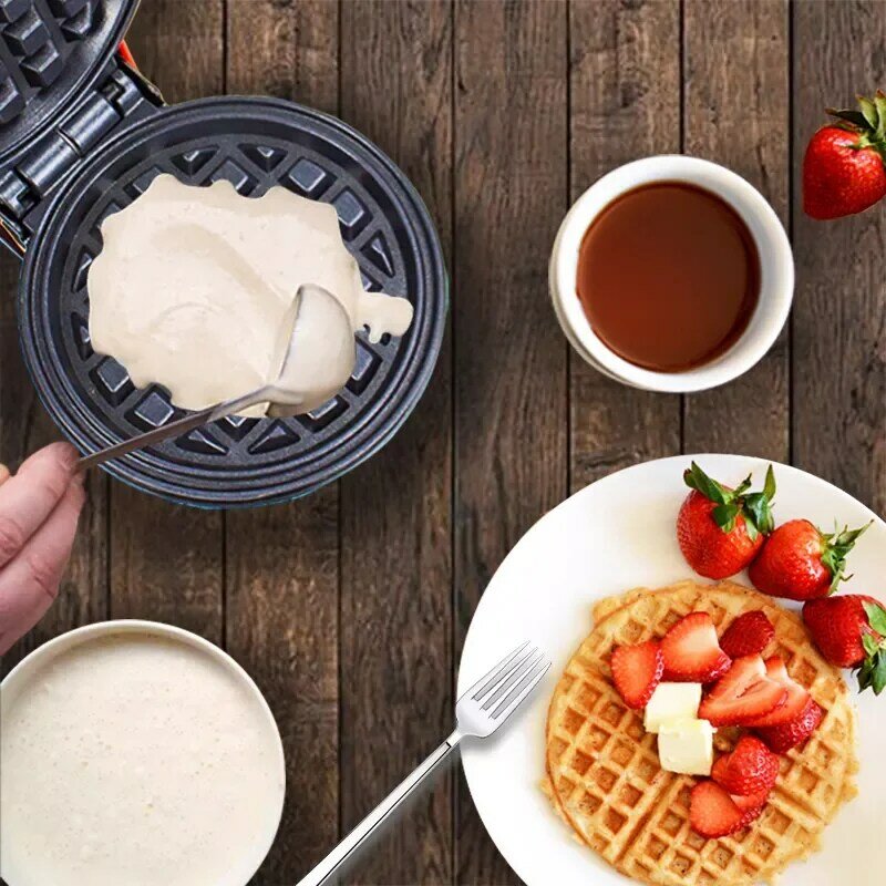Mini elétrica waffles fabricante de bolo de ovo bolha forno café da manhã máquina waffle ovo bolo forno pan eggette máquina mini waffle pot