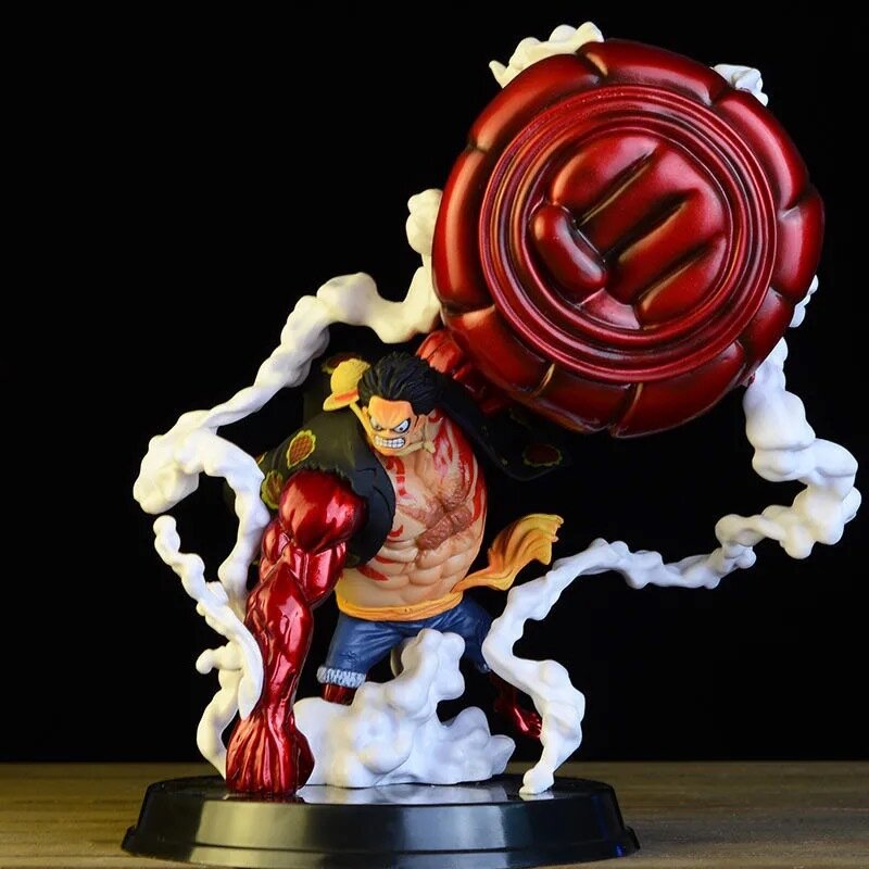 25cm One Piece Anime Figurine Gear 4 Luffy Ape King Gun Scene Statue Pvc Action Figure Collection Ornament Model Toys For Child
